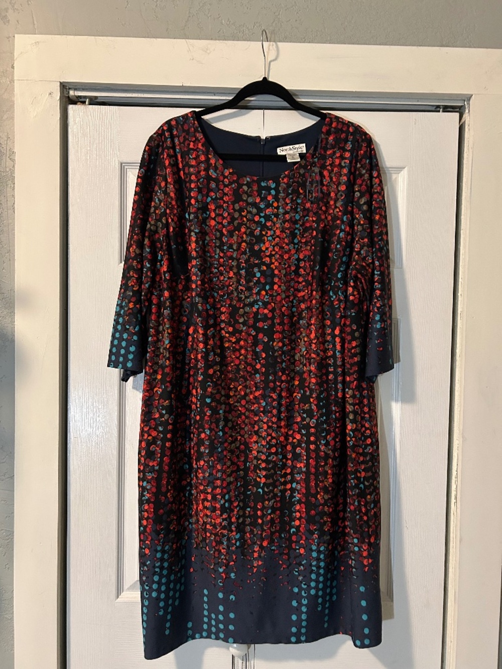 NorthStyle Women’s Size 20W Multicolor Print Dress